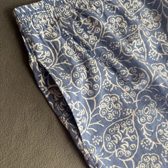 Vintage NOS 80s 90s Two Potato Resort Wear Button Down Shirt + Shorts Set S Blue - Picture 6 of 9